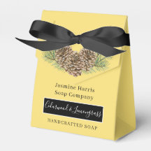 Rustic Cedarwood Lemongräs Artisan Soap Favor Box