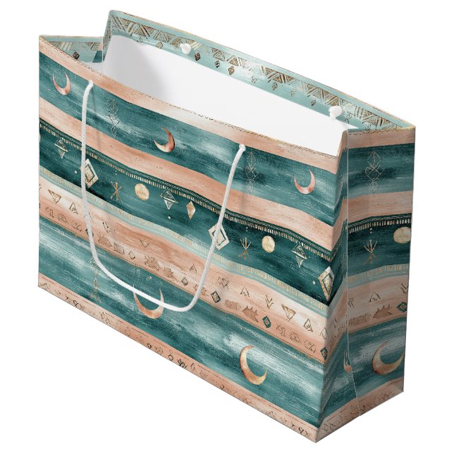 Rustic Celestial Stripe Moon Sun Earthy (9) (Framsidan Vinklad)