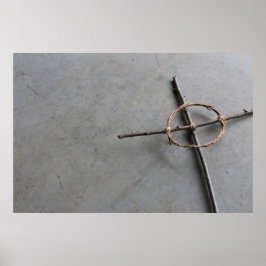 Rustic Celtic Kor of Sticks and Vines Poster