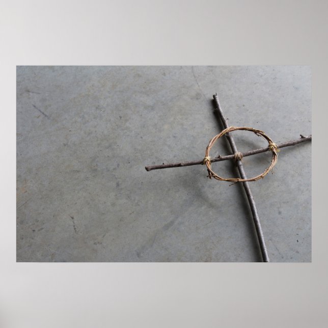 Rustic Celtic Kor of Sticks and Vines Poster (Framsidan)