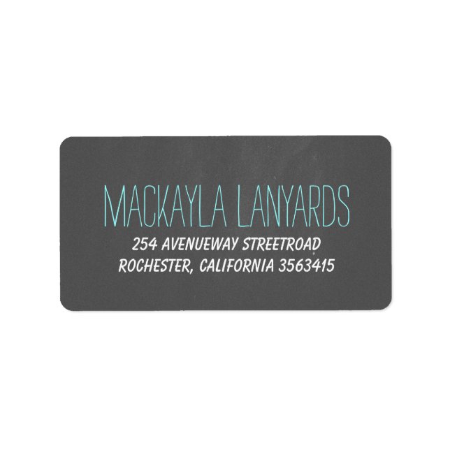 Rustic Chalkboard Bröllop Adressetikett (Framsidan)