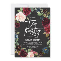 Rustic Chalkboard Hösten Blommigt Ram Tea Party