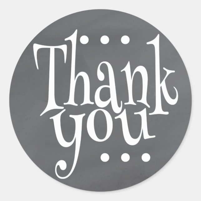 Rustic Chalkboard Tack Sälar Runt Klistermärke (Framsida)