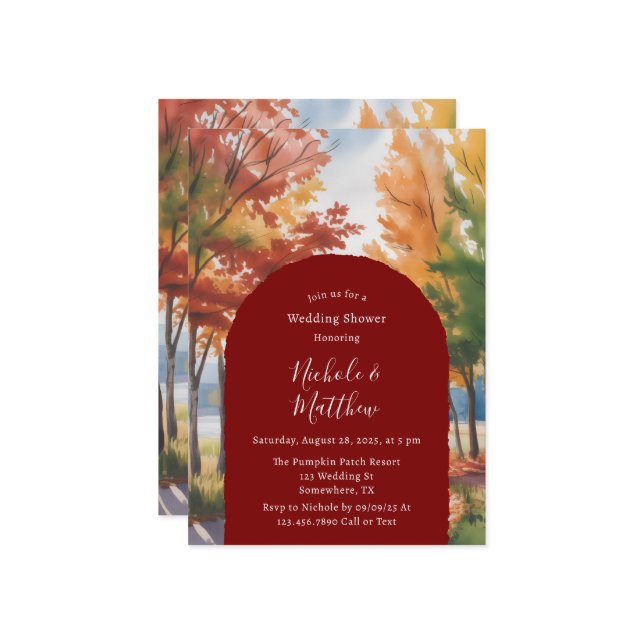 Rustic Changing of the Löv Möhippa Inbjudningar (Fram/Back In Situ)