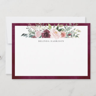 Rustic Charm Personlig Stationery-plattkort Tack Kort