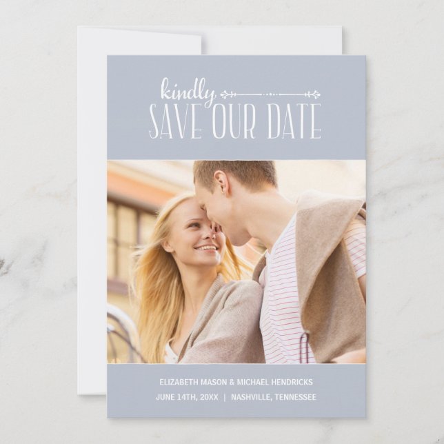 Rustic Charm | Spara datum i fotot Datumet (Framsida)