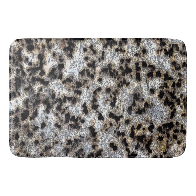 Rustic Cheetah Print Design Badrumsmatta (Framsidan)