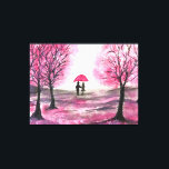 Rustic Cherry Blommar Kärlek par Red Umbrella Canvastryck<br><div class="desc">Rustic Cherry Blommar Kärlek är ett par Red Umbrella Kanvastryck. Vackra rosa blommor träd. Perfekt till New Wed-paret,  Valentingåva.</div>