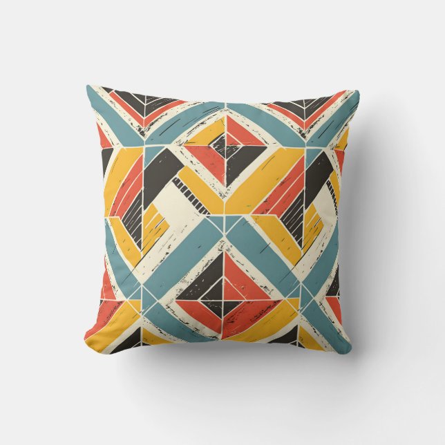 Rustic Chevron Mosaic Kudde (Framsida)