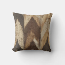 Rustic Chevron Wood Struktur Pillow