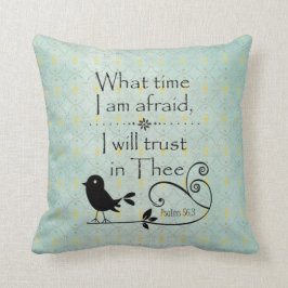 Rustic Chic; Bird with Bible Verse Kudde