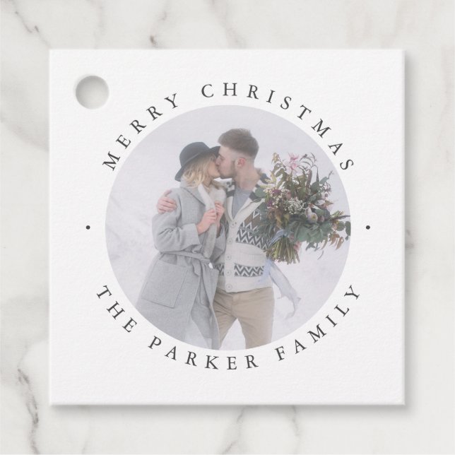 Rustic Chic | Fotojul Gåvor Etiketter (Framsida)