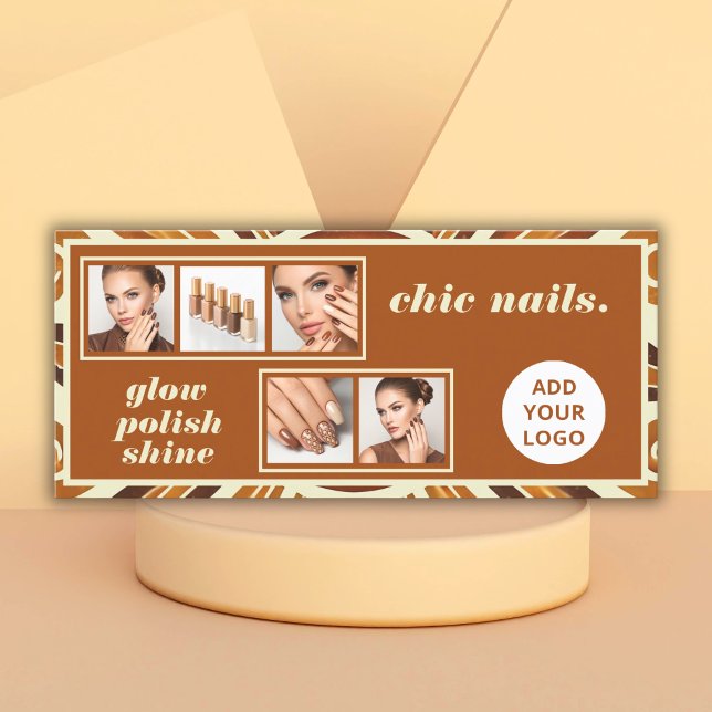 Rustic Chic Photo Collage Nail Salon Gift Voucher (Skapare uppladdad)