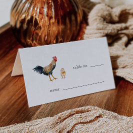 Rustic Chicken Bröllop Bordsnummer-platskort Placeringskort