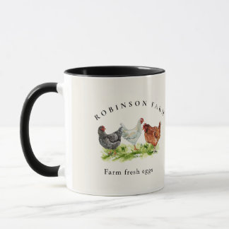 Rustic Chicken Family farm Business Mug Mugg