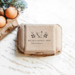 Rustic Chicken Personlig Egg Carton Frimärke Stämpel<br><div class="desc">Fin äggkartong för lantbruk frimärke med dekorativt typsnitt och illustrationer för anpassningsbar tillsammans med ditt eget företag namn och detaljer. Kolla vår butik om du vill ha fler kontorsmateriel för jordbruksföretaget</div>