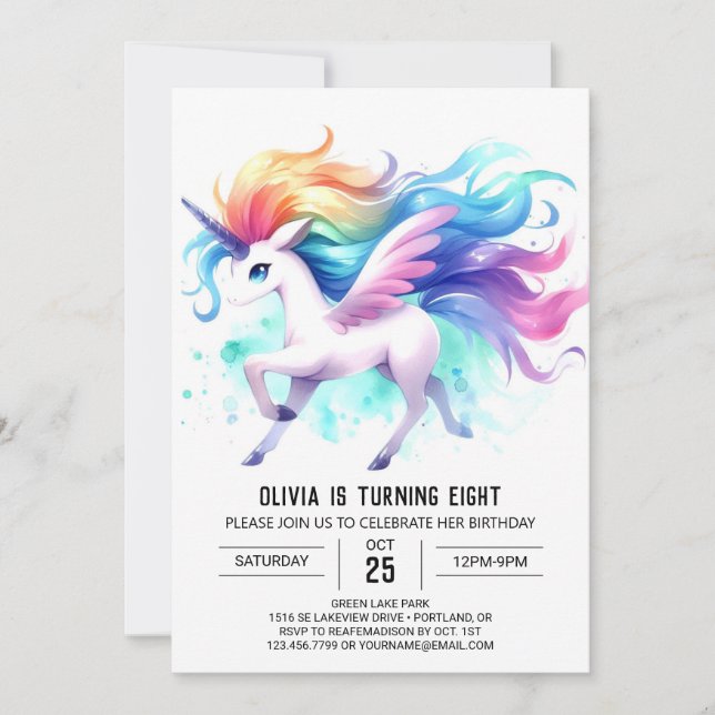 Rustic Children Horse Birthday Inbjudningar (Framsida)