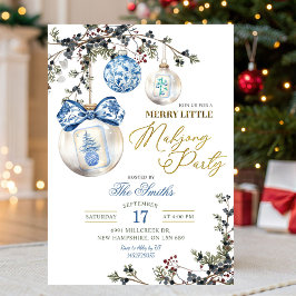 Rustic Chinoiseries Merry Little Mahjong Party Inbjudningar