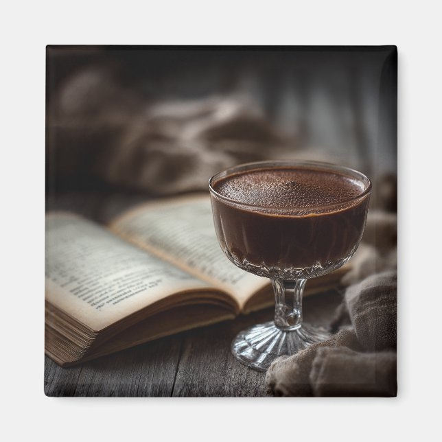 Rustic Chocolate Reading Moment Magnet (Framsidan)