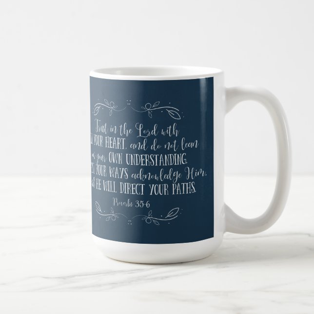 Rustic Christian Bible Verse Studenten Photo Kaffemugg (Höger)