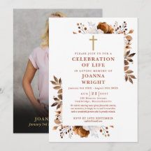 Rustic Christian Firande i livets begravningsfoto