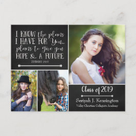 Rustic Christian Studenten Bible Verse Vykort