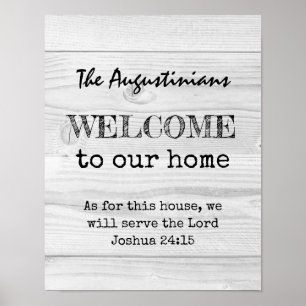 Rustic Christian WELCOME Poster