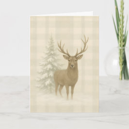 Rustic Christmas Card Kort