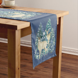 Rustic Christmas Snowy Forest Deer Decor For Home