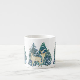 Rustic Christmas Snowy Forest Deer Decor For Home Espressomugg
