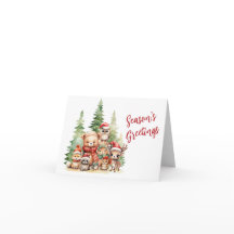 RUSTIC CHRISTMAS WOODLAND ANIMALS