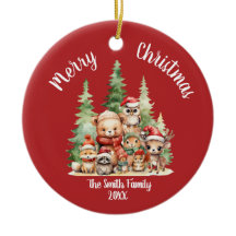 RUSTIC CHRISTMAS WOODLAND ANIMALS