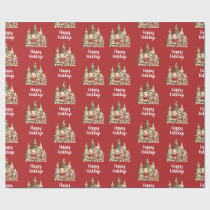 RUSTIC CHRISTMAS WOODLAND ANIMALS PRESENTPAPPER