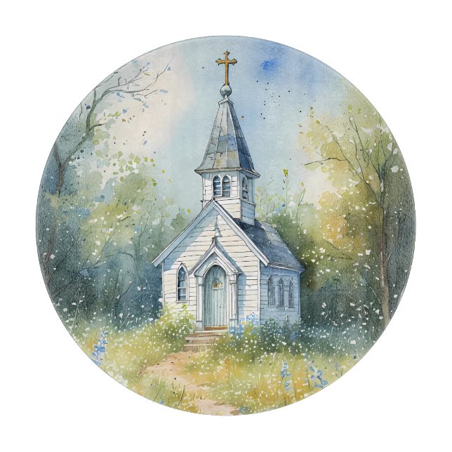 Rustic Church Path in Wildflower Meadow (Framsidan)