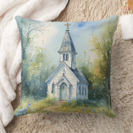 Rustic Church Path in Wildflower Meadow Kudde