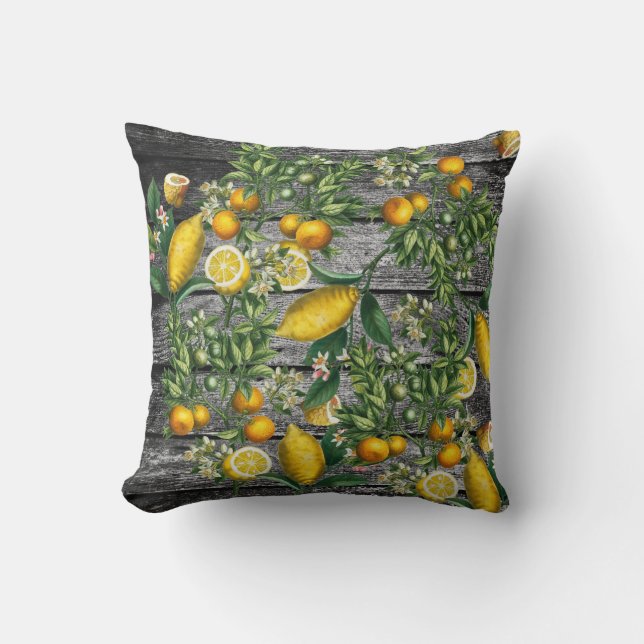 Rustic Citrus Garden Kudde (Framsida)