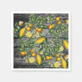 Rustic Citrus Garden Pappersservett