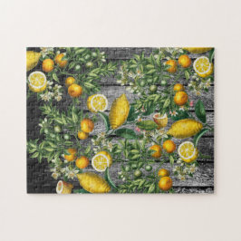 Rustic Citrus Garden Pussel
