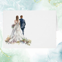 Rustic Classic Boho Blommigt Bröllop Bord Card OBS Kort