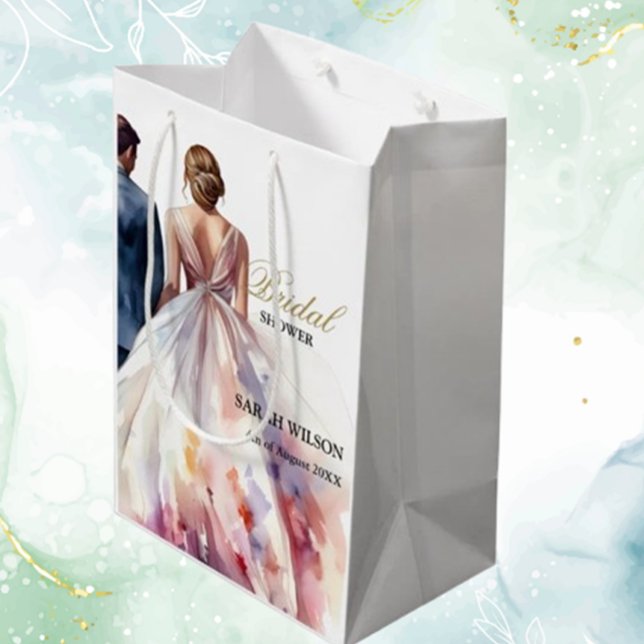 Rustic Classic Boho Blommigt Möhippa (Celebrate her special day with a rustic classic boho floral bridal shower gift bag )