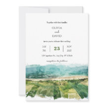 Rustic Coastal Grönt Farmlands View Beach Wedding