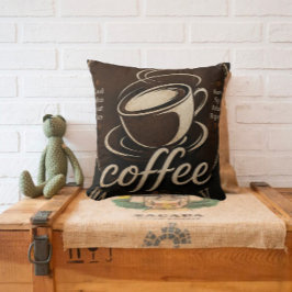 Rustic Coffee Bar Decor Gift Kudde