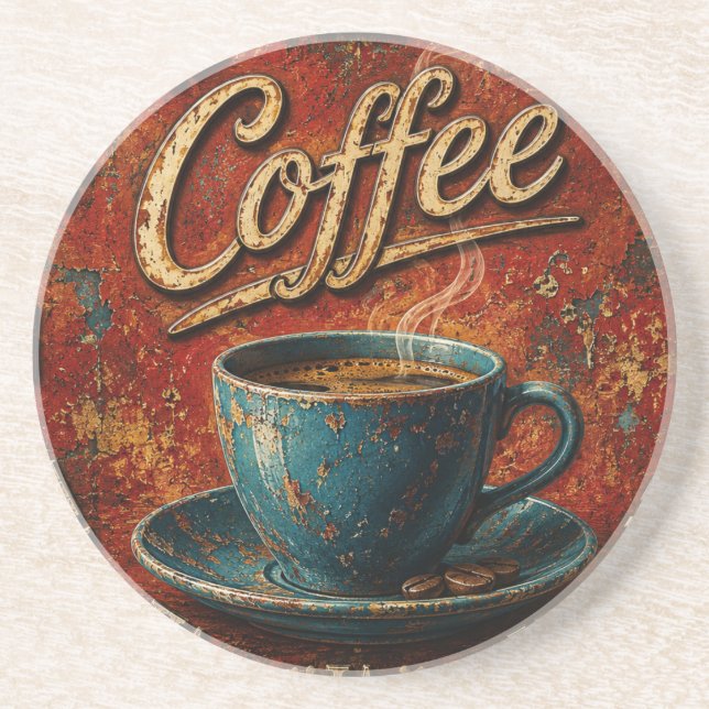 Rustic Coffee Underlägg (Framsidan)