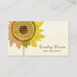 Rustic Collage Sunwers Hair Stylist Visitkort