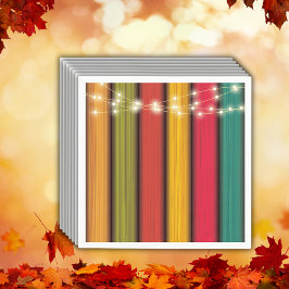 Rustic Colorful Little Turkey Baby Shower Pappersservett