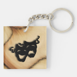 Rustic Comedy och Tragedy Theater Masks