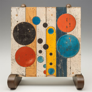 Rustic Cosmos - Abstrakt Celestial Ceramic Tile Kakelplatta