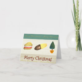Rustic Cosy Biscuits Cookies Christmas Card Helgkort