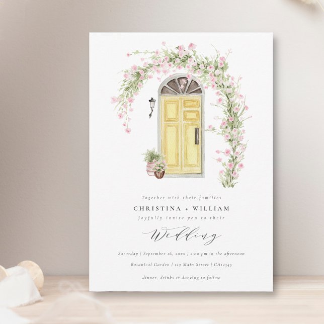 Rustic Cottage Garden Wedding Inbjudningar (Skapare uppladdad)