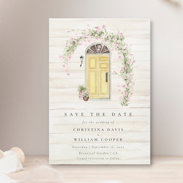 Rustic Cottage Garden Wedding Spara datumet Inbjudningar (Skapare uppladdad)